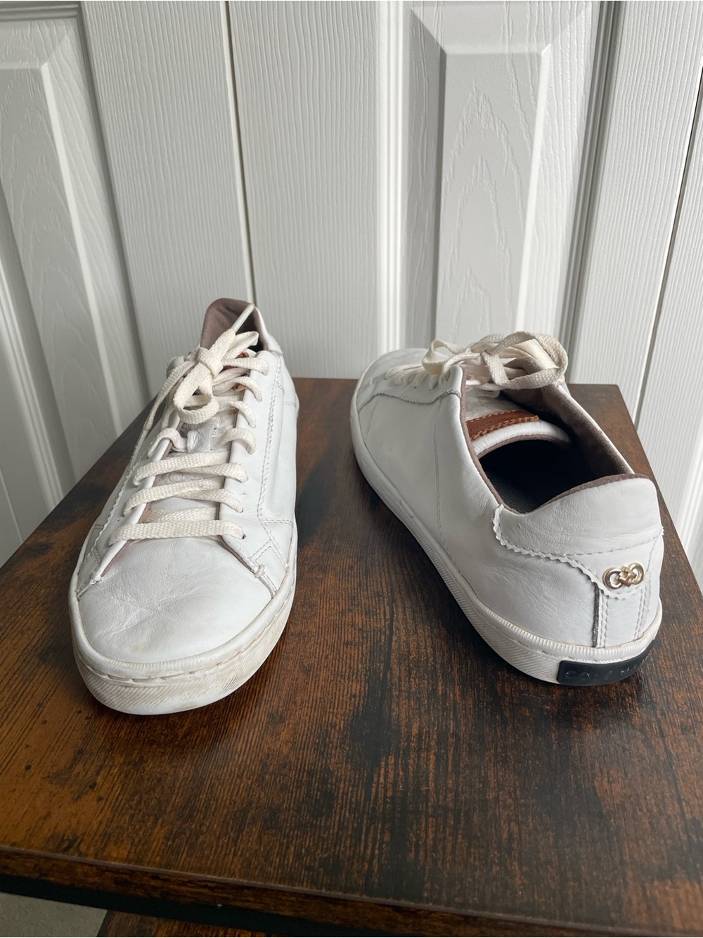 7 Cole Haan Mindi GrandPro white leather low-top sneakers